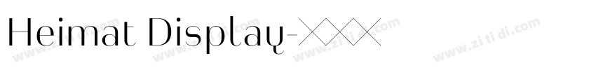 Heimat Display字体转换